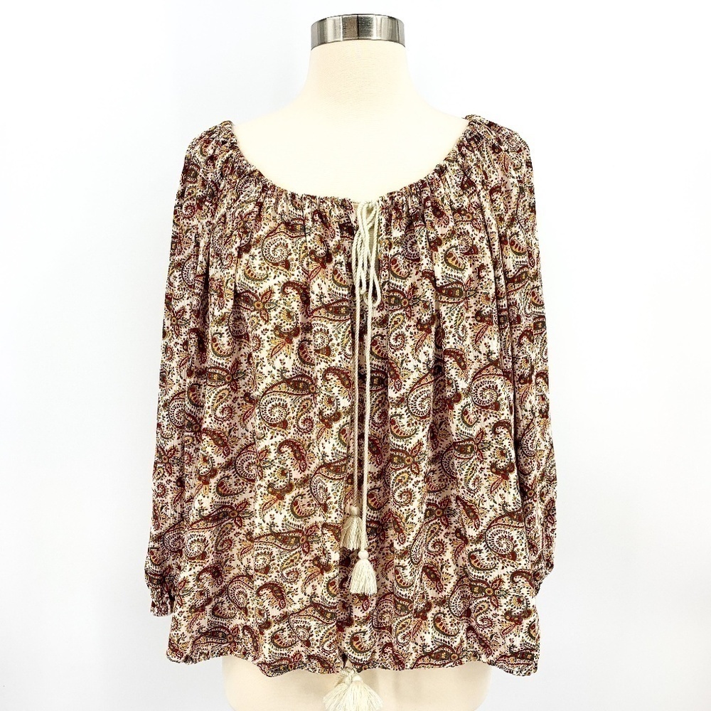 Denim & Supply Ralph Lauren Paisley Print Top - Picture 1 of 2